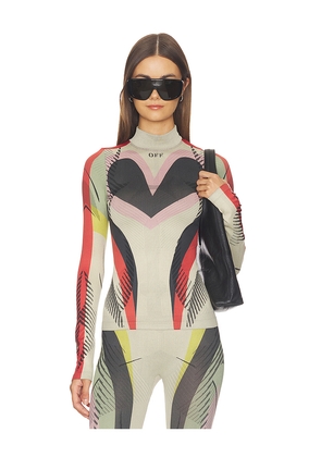 OFF-WHITE Seamless Color Block Top in Sand Barbados in Beige,Green. Size XS/S. Also in M/L.