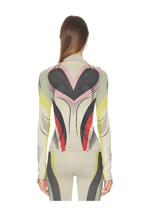 OFF-WHITE Seamless Color Block Top in Sand Barbados in Beige,Green. Size XS/S. Also in M/L.