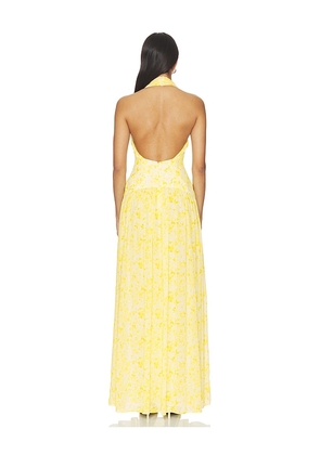 Lovers and Friends Hannah Gown in Yellow. Size XXS. Also in XS, S, L.