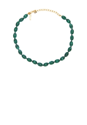 Lele Sadoughi Baroque Collar Necklace in Green.