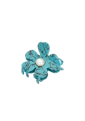 Lele Sadoughi Lily Claw Clip in Turquoise.