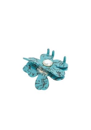 Lele Sadoughi Lily Claw Clip in Turquoise.