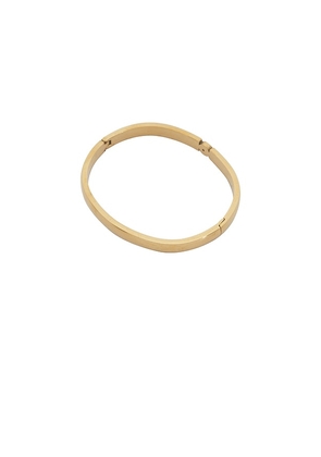 Mazin Jewels Serendipity Bangle in Metallic Gold.