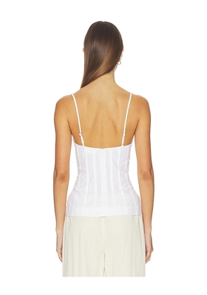 Lovers and Friends Haven Linen Top in White. Size XXS. Also in XS, S, M, L, XL.