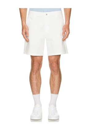 Rhone 7 Nomad Tech Chino Short in White. Size 30. Also in 31, 32, 33, 34, 36.