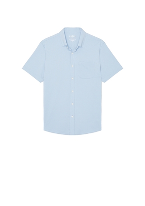 Rhone Commuter Seersucker Shirt in Baby Blue. Size S. Also in M, L, XL/1X.