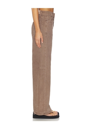 PAIGE Arellia Skimmer Outseam Panels Jeans in Brown. Size 30. Also in 28, 29, 31, 33, 34.