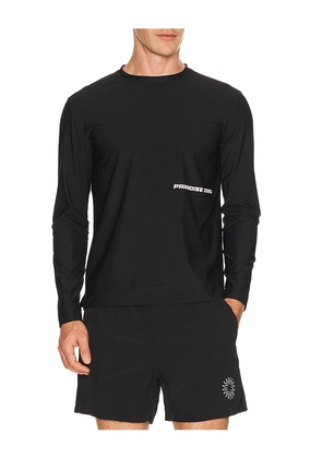Paradise Zero Web Tech Long Sleeve Tee in Black. Size M. Also in L, XL/1X.