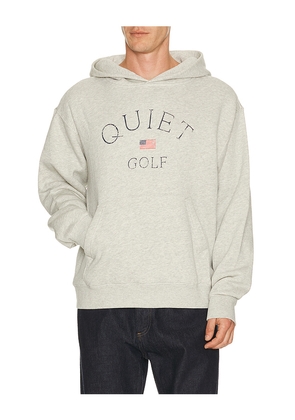 Quiet Golf USA Hoodie in Grey. Size S. Also in M, L, XL/1X.