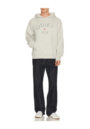 Quiet Golf USA Hoodie in Grey. Size S. Also in M, L, XL/1X.