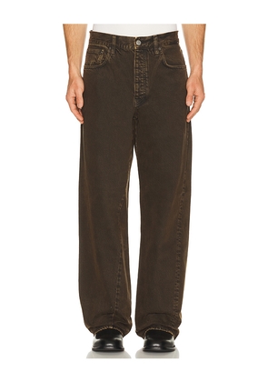 Sunflower Wide Twist Denim Pants in Brown. Size 30x32. Also in 32x32, 33x32, 34x32.