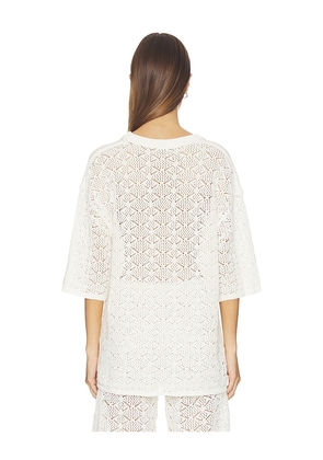 The Garment Maldive Oversized Tee in Ivory. Size 4. Also in 6, 8, 10, 12, 14.