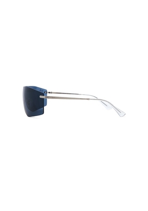 Ray-Ban Alix Sunglasses in Metallic Silver.
