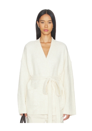 SNDYS Dalia Knit Cardigan in Cream. Size S. Also in XXS, XS, M, L, XL.