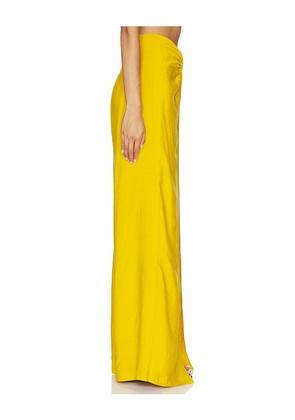 SILVIA TCHERASSI Canturipe Pant in Yellow. Size XS. Also in M.