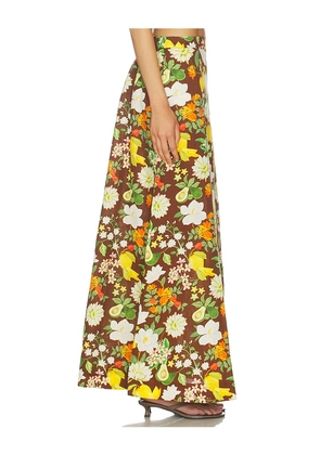 Verandah Floral Maxi Skirt in Multi. Size XS. Also in S, M, L, XL.