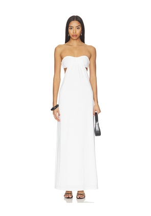 superdown Karrie Strapless Maxi Dress in White. Size XXS. Also in XS, S, M, L, XL.