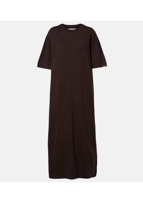 Extreme Cashmere NÂ°321 Kris cotton and cashmere maxi dress