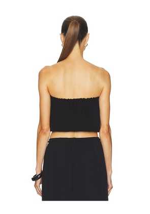 Bobi Smocked Tube Top in Black. Size XS. Also in S, M, L, XL.