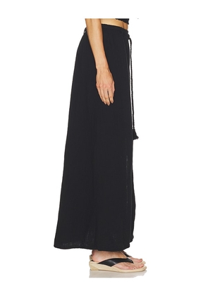 Bobi Belted Maxi Skirt in Black. Size XS. Also in S, M, L, XL.
