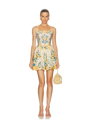 Agua Bendita Stella Solstice Dress in Cream. Size S. Also in M, L.