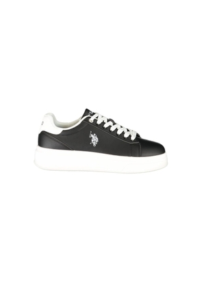 U.S. POLO ASSN. Black Polyurethane Men's Sneaker - EU40/US7