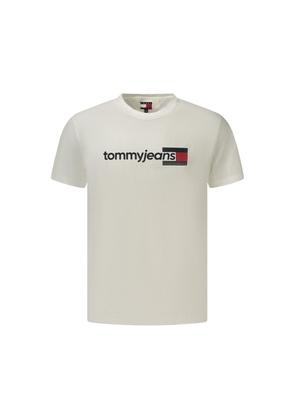 Tommy Hilfiger Bianco Cotton Men's T-Shirt - S