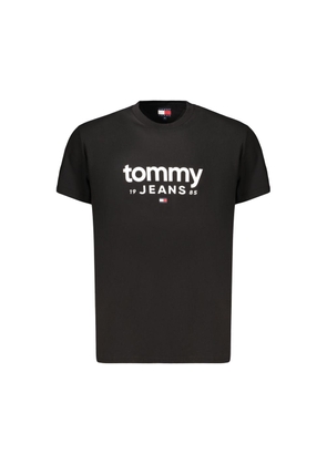 Tommy Hilfiger Black Cotton Mens T-Shirt - M