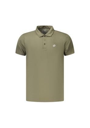 Lotto Green Polyester Polo Shirt - S