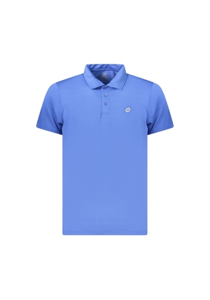 Lotto Blue Polyester Polo Shirt - S
