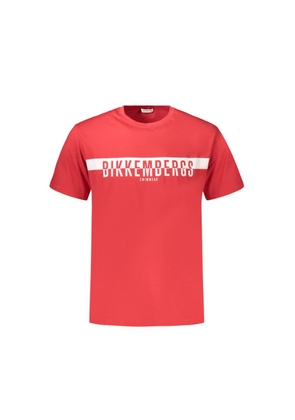 Bikkembergs Red Cotton Men's T-Shirt - S
