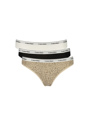 Calvin Klein Black Cotton Women's Bikini - XS