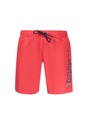 Norway 1963 Rosso Poliammide Uomo Swimwear - M