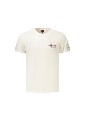 Tommy Hilfiger Bianco Cotton Mens T-Shirt - S