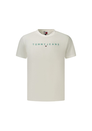 Tommy Hilfiger White Cotton Men's T-Shirt - XS
