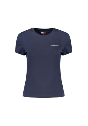 Tommy Hilfiger Blue Cotton Women T-Shirt - XS