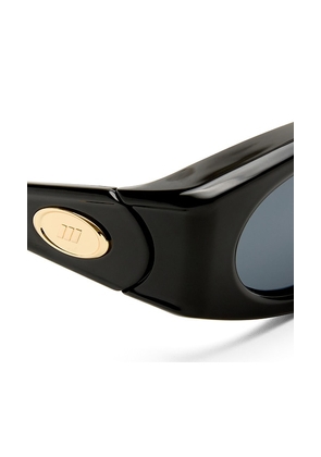 Le Specs Glaciem Sunglasses in Black.