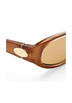 Le Specs Popalicious Sunglasses in Brown.