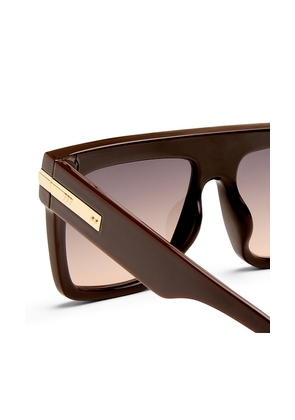 Le Specs Offside Sunglasses in Brown.