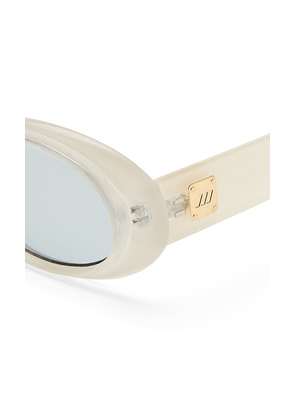 Le Specs Work It Sunglasses in White.