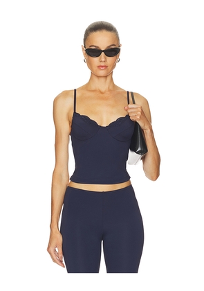 Only Hearts Rose Underwire Camisole Top in Navy. Size S. Also in M, L.