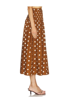 NICHOLAS Amabelle Skirt in Brown. Size 0. Also in 2, 12.