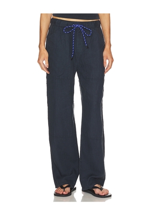 Rag & Bone Atlas Linen Pant in Navy. Size S. Also in M, L.