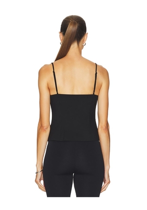 Rag & Bone Irina Squareneck Button Tank in Black. Size 00. Also in 0, 2, 4, 6, 10.