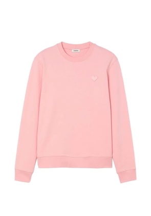 SANDRO heart patch crewneck - Pink