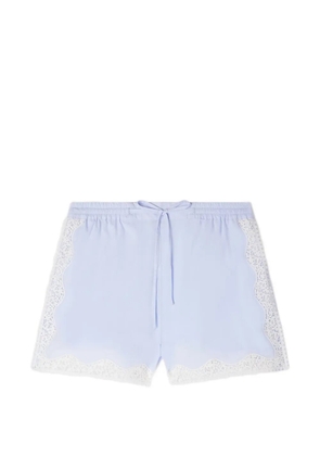 SANDRO lace detail shorts - Blue