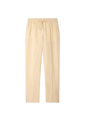 SANDRO elasticated linen trousers - Neutrals
