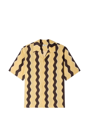 SANDRO printed linen shirt - Neutrals