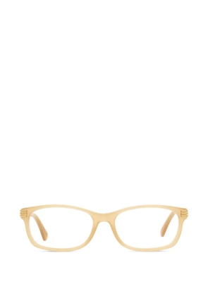 Jimmy Choo Eyewear crystal-embellished rectangle-frame glasses - Neutrals