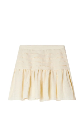 SANDRO mini pleated skirt - Neutrals